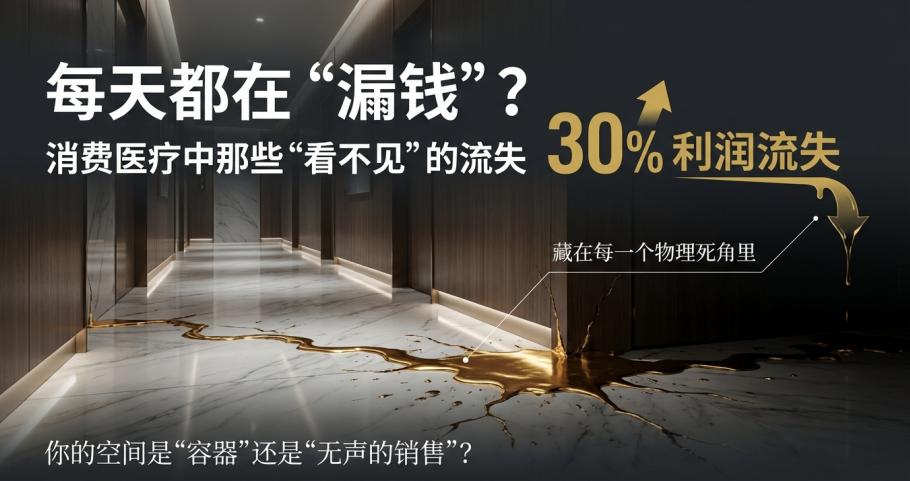 每天都在“漏钱”?消费医疗中那些“看不见”的流失,藏在空间里 每天都在“漏钱”?消费医疗中那些“看不见”的流失,藏在空间里