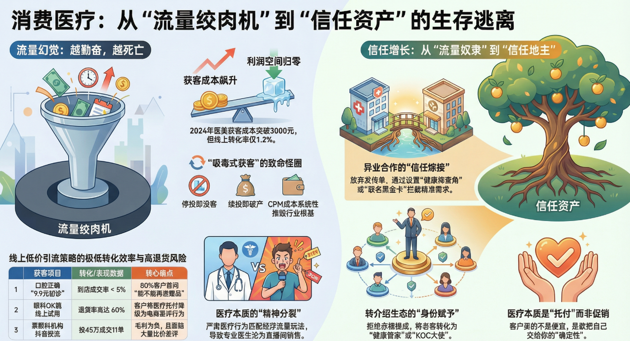 穷诊所买流量,富诊所买关系:消费医疗行业正在发生的隐秘贫富分化 穷诊所买流量,富诊所买关系:消费医疗行业正在发生的隐秘贫富分化